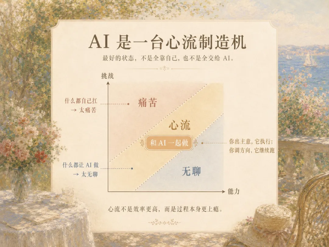 信息圖：AI是一台心流製造機