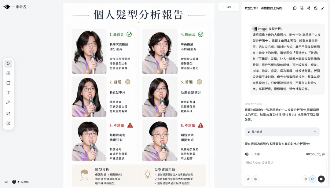 髮型分析報告