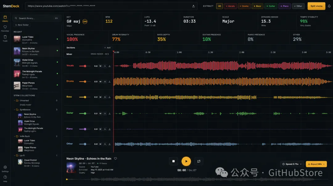 StemDeck screenshot
