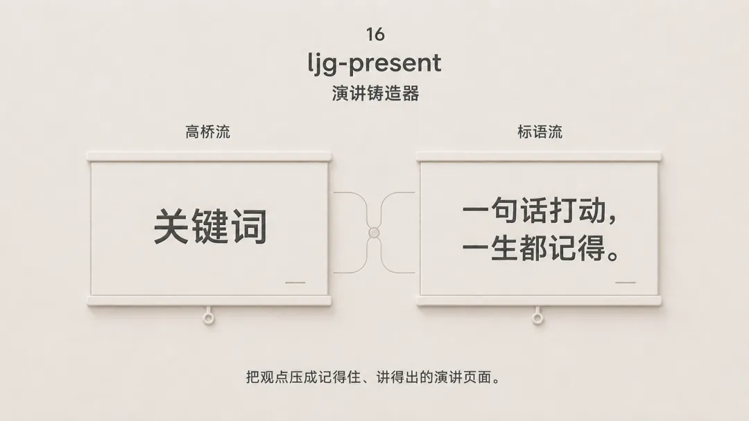 ljg-present 演講鑄造器