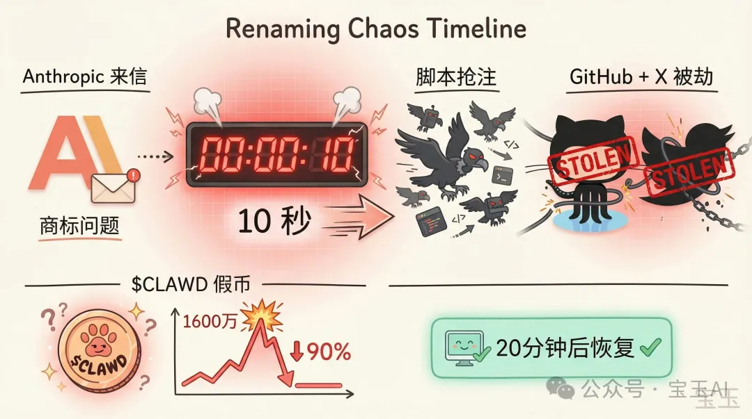 改名風波:10 秒內被加密騙子搶注