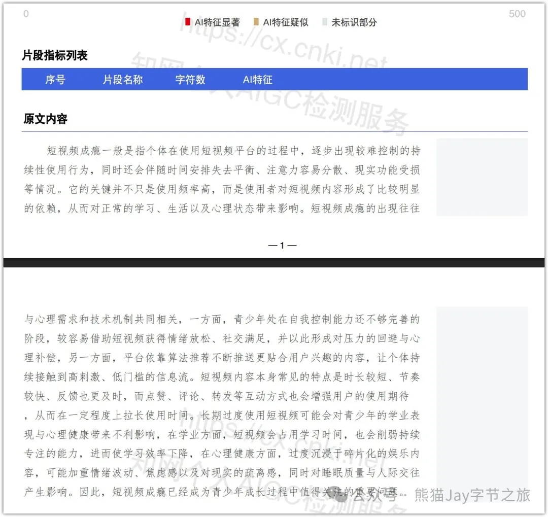 降AI後段落級別