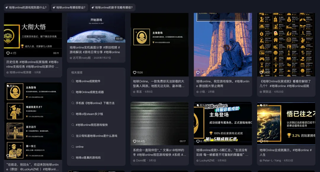 成就效果展示