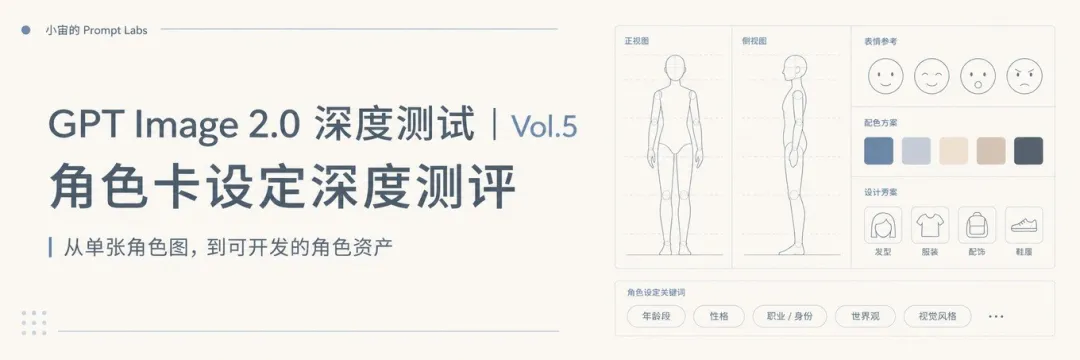 GPT Image 2.0角色卡設定深度測評開篇橫幅