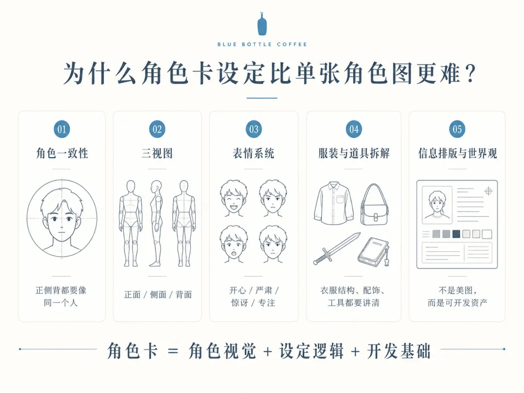 為什麼角色卡設定比單張角色圖更難