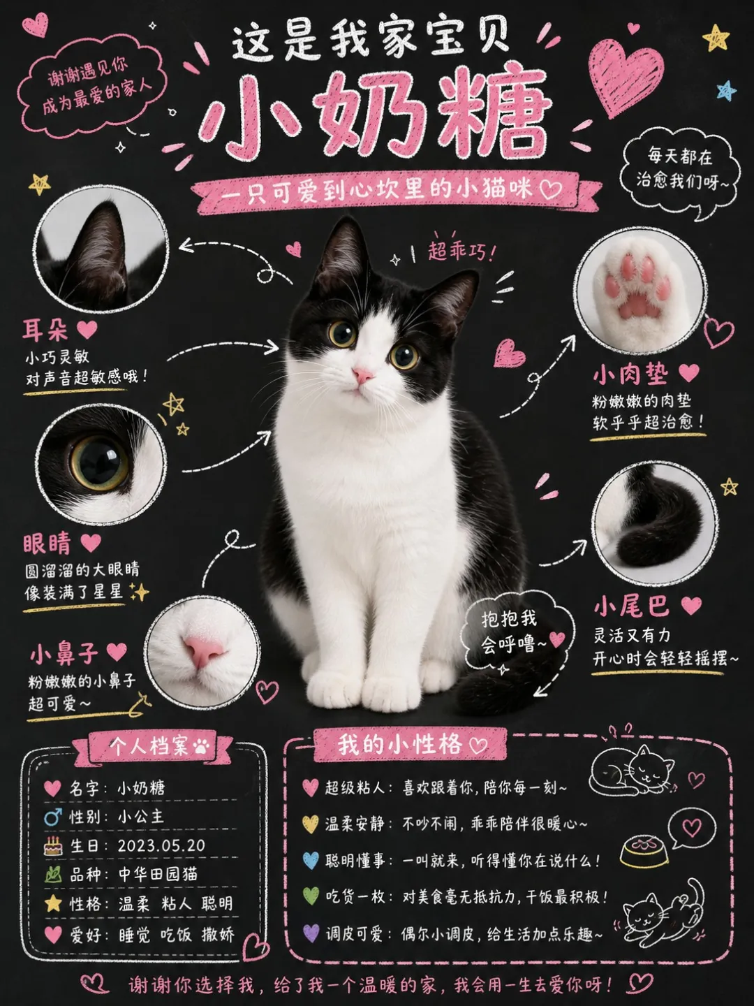 貓咪寵物主角介紹頁