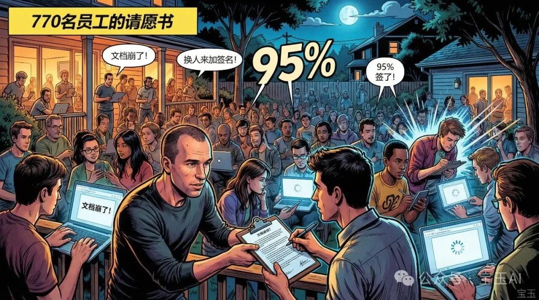 770 名員工的請願書讓 Google Docs 崩潰，95% 簽名