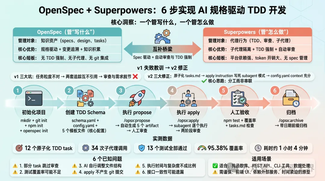 封面圖：OpenSpec + Superpowers 協作方案流程概覽