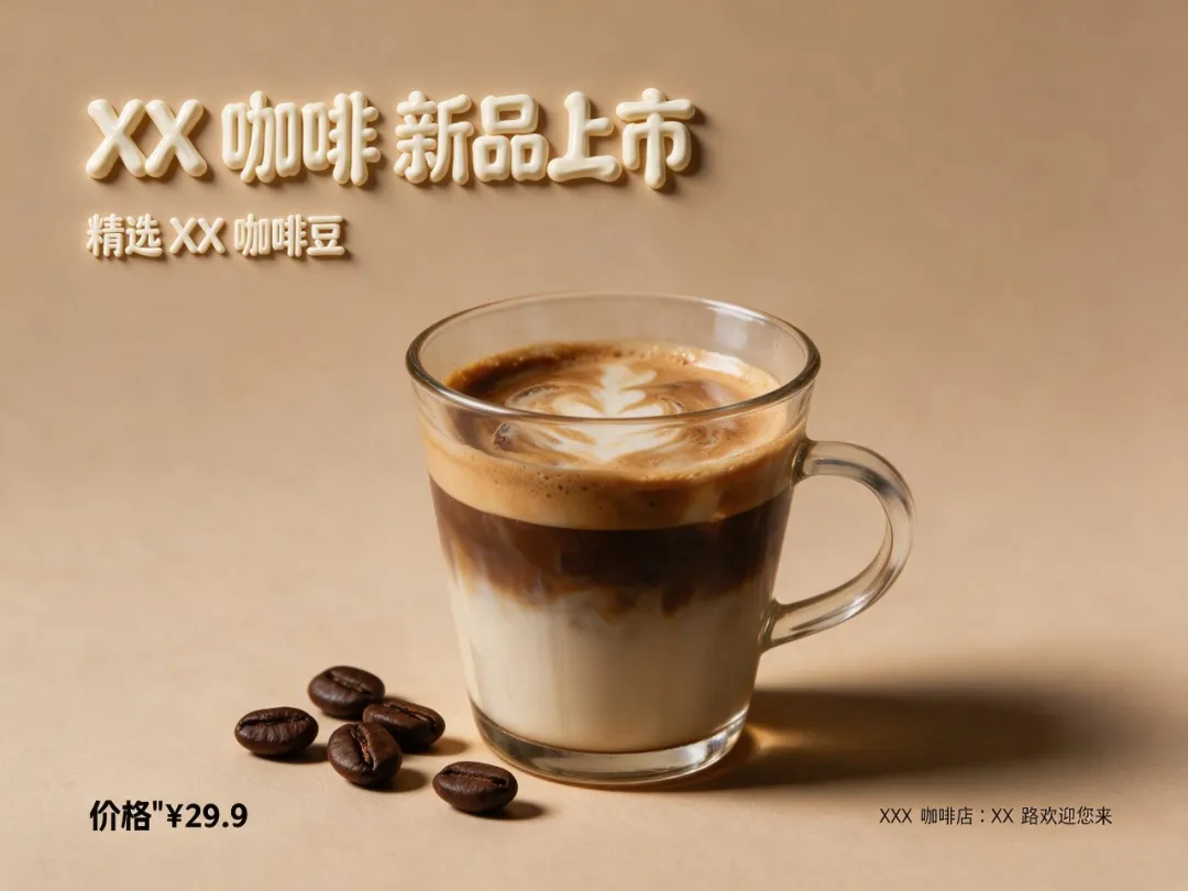 咖啡成品海報