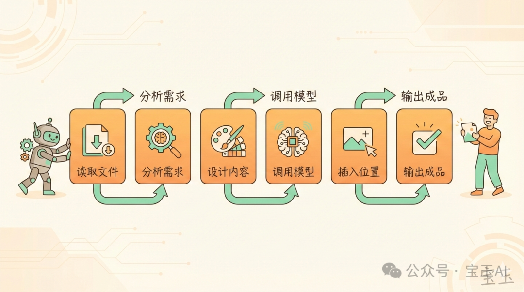 Agent 配圖工作流：6 步自動化完成